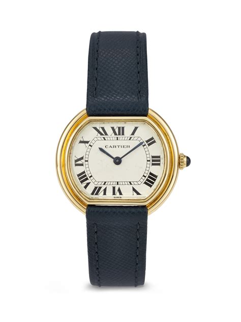 Cartier Ellipse 18k Yellow Gold Manual Winding 78091 